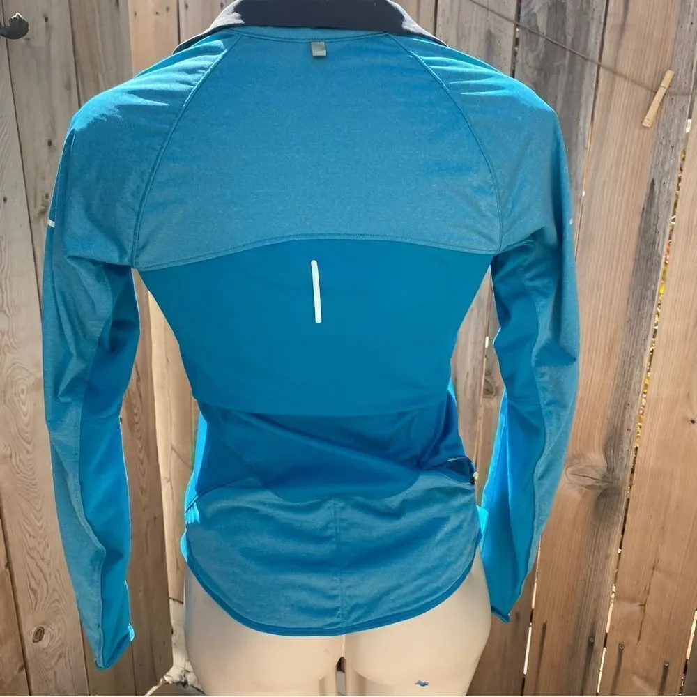 Nike aqua blue dry fit jacket size small